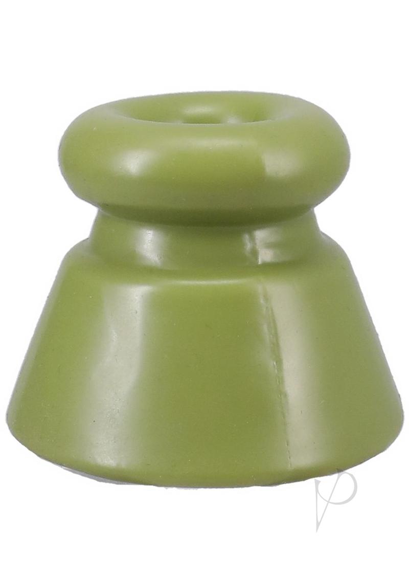Fort Troff Apex Silicone Ball Chute Black in green silicone, designed for enhanced ball play and comfort.