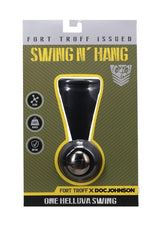 Fort Troff Swing N' Hang Ball Stretcher Black packaging showing weighted design and body-safe silicone.