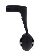 Fort Troff Swing N' Hang Ball Stretcher Black showcasing its sleek design and durable materials from a side view.