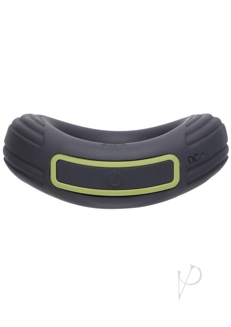 Fort Troff Rev Cock Throbber Rechargeable Silicone Cock Ring with ergonomic design and control button on the side.