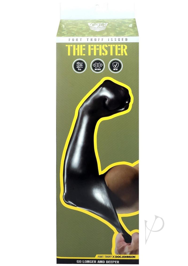 Fort Troff Ffister Silicone Glove Black packaging featuring a strong arm illustration.
