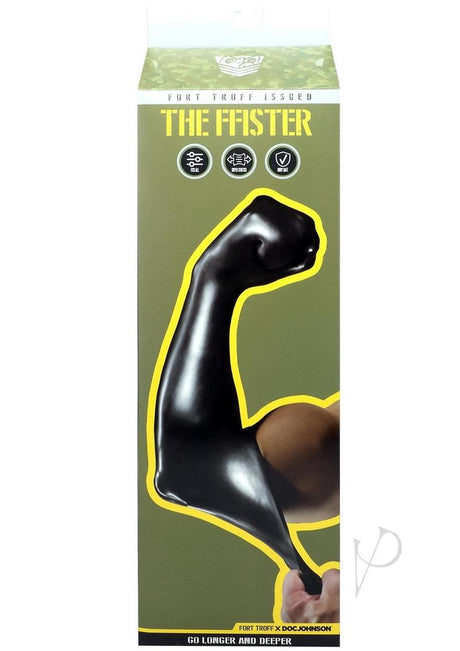 Fort Troff Ffister Silicone Glove Black packaging featuring a strong arm illustration.