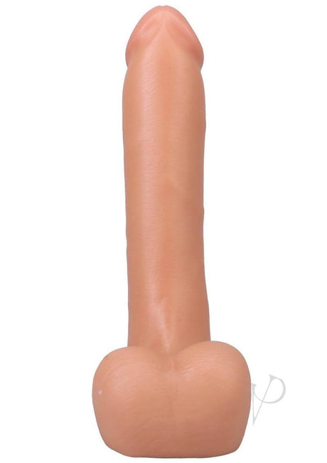 The Realistic Cock 9 inch Ultraskyn Dong Vanilla in lifelike detail, showcasing its authentic design and texture.