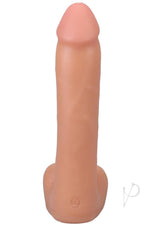 The Realistic Cock 9 inch Ultraskyn Dong Vanilla showcasing lifelike detail and soft material for pleasure.