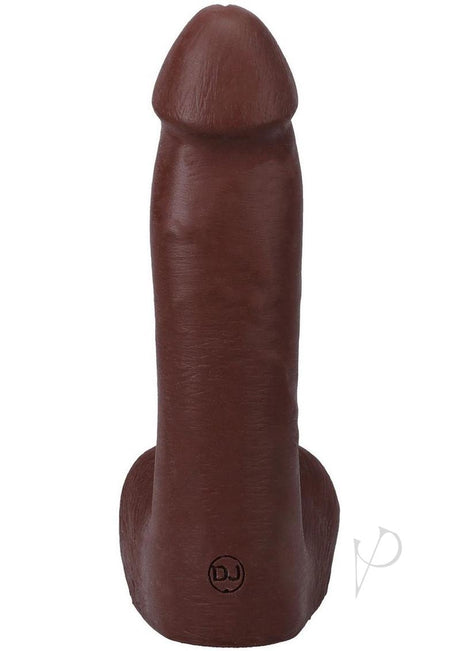 The Realistic Cock 7 inch Ultraskyn Dildo Chocolate showcases lifelike detail and rich chocolate tone.