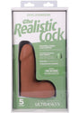 The Realistic Cock 5 inch with Balls Suction Cup Caramel packaging showcasing its lifelike detail and features.
