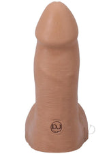 The Realistic Cock 5 inch with Balls Suction Cup Caramel in realistic detail and lifelike texture.