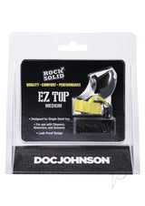 Rock Solid EZ Top Medium Black nightstand accessory for easy one-handed lubricant use.