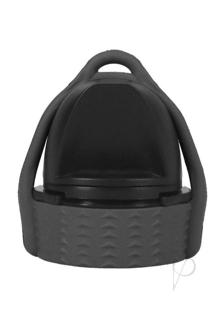 Rock Solid EZ Top Small Black Lube Bottle Cap for easy dispensing and leak-proof design.