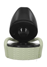 Rock Solid EZ Top Glow in The Dark Medium Green cap design with black top and textured green base.