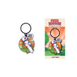 Fuck Buddies Just Vibin Keychain featuring an enamel charm shaped like a wand vibrator.