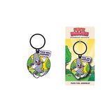 Fuck Buddies Fuck You Asshole Keychain featuring colorful design and humorous text.