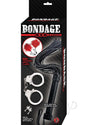 Nasstoys Bondage Whip Feather Clamps and Cuffs Kit Red packaging featuring feather clamps and handcuffs.