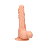 RealRock Realistic 7 inches Dildo With Balls and Suction Cup Beige