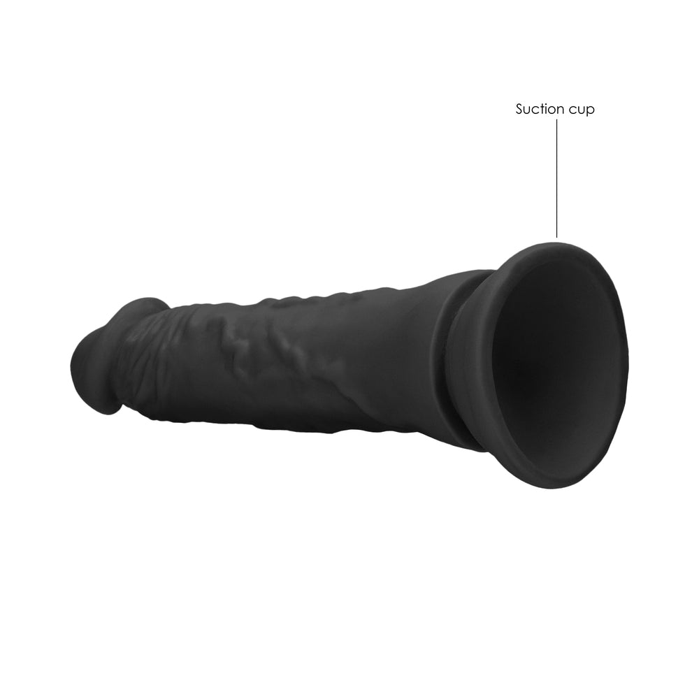 RealRock Realistic 7 inches Dildo With Suction Cup Black