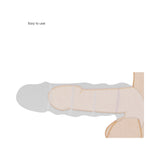 RealRock Realistic 9 inches Penis Sleeve Extender Sling Beige