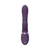 VIVE TANI Rechargeable Finger Motion With Pulse-Wave & Vibrating Silicone Dual Stimulator Purple