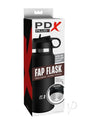PDX Plus Fap Flask Thrill Seeker Stroker Frosted/Black discreet stroker in packaging, designed for privacy.
