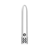 Royal Gems Shiny Rechargeable 10-Speed Bullet Vibrator Silver