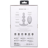 A-Play BEADED VIBE Rechargeable Silicone Anal Plug with Remote Purple