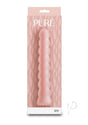 Pure Joy Rechargeable Silicone Vibrator Orange in stylish packaging showcasing its smooth silicone design.