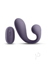 Secrets Maple Silicone G-Spot Warming Vibrator Purple with remote, crafted from premium silicone for pleasure.