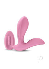 Secrets Rain Silicone Remote Control Vibrator Pink with wireless remote for hands-free pleasure.