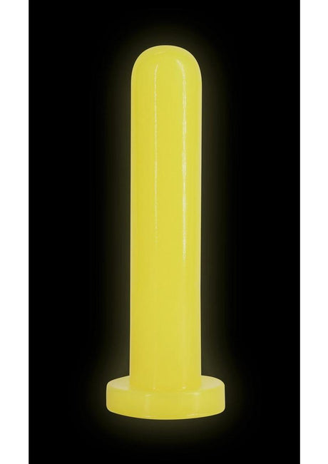 Firefly Thrill Glow in The Dark Dildo Large Yellow glowing in the dark with a smooth yellow surface.