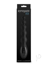 Renegade Virtua Digital Beaded Anal Vibrator Black in sleek packaging showcasing its elegant design and graduated beads.