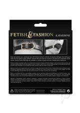 Fetish and Fashion Katherine Silicone Ball Gag Black packaging with detailed product information.