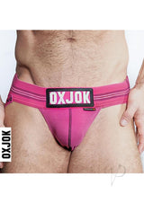 Slingjock Slider Jock Strap Pink Sky Medium showcasing the soft-rib pouch and the signature slider-strap design.