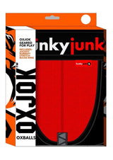 Hunker Comfy Pouch Slider-Strap Jock Red Hot Medium packaging with bold branding and design for all-day comfort.