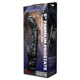 Blue Line 6 inches Premium Prostate Massager with Veins Black