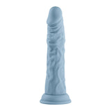 FemmeFunn Vortex Turbo Shaft 2.0 8 inches Silicone Vibrating Rotating Dildo Light Blue