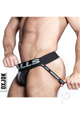 Oxballs Airmesh Swagger Jockstrap Black XXLarge with a modern design and comfortable fit for all-day wear.