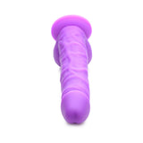 Curve Toys Lollicock 7 inches Silicone Dildo with Balls & Suction Cup Grape