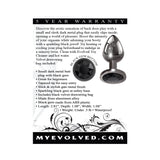 Evolved Black Gem Anal Plug Small