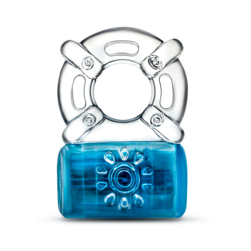 Blush Play with Me Pleaser Rechargeable Vibrating C-Ring Blue
