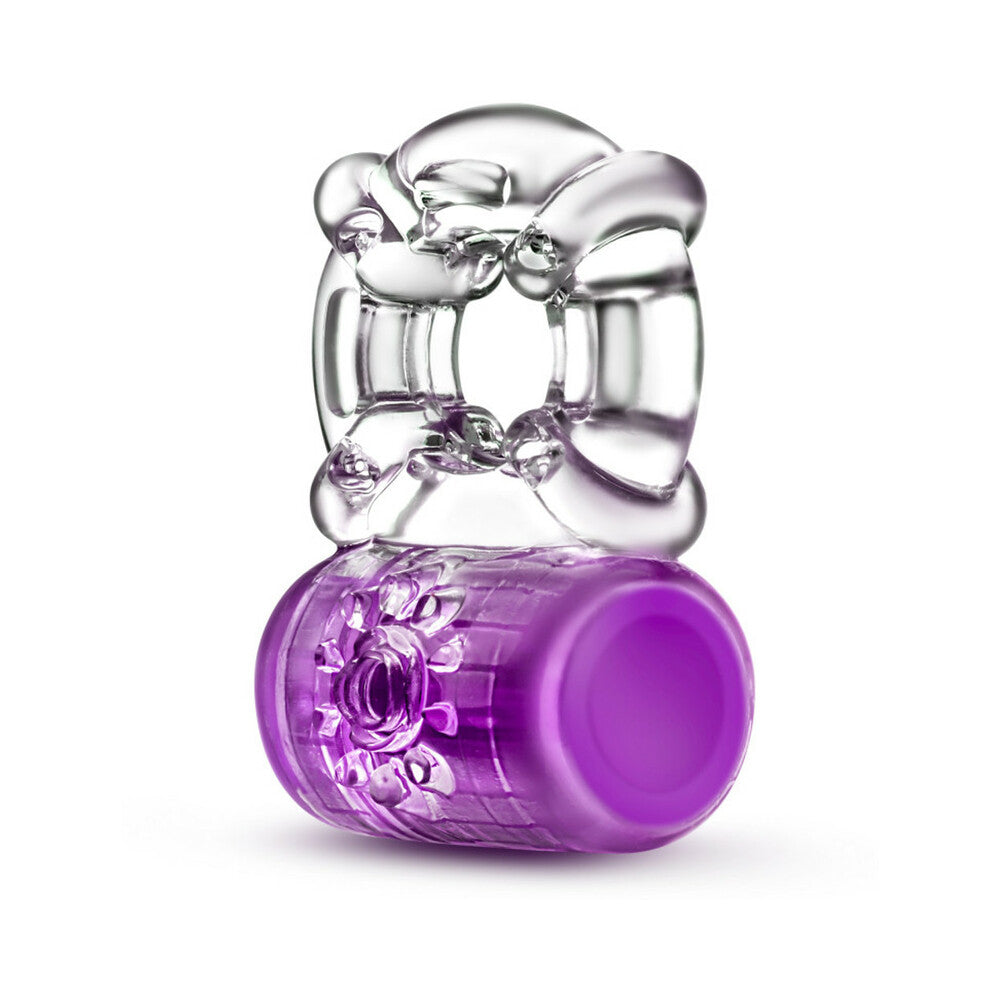 Blush Play with Me Pleaser Rechargeable Vibrating C-Ring Purple