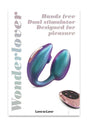 Love to Love Wonderlover Dual Vibrator Turquoise with hands-free design for enhanced pleasure.