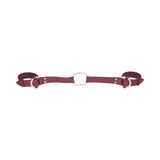 Ouch! Halo Ringed Handcuffs With Connector Burgundy