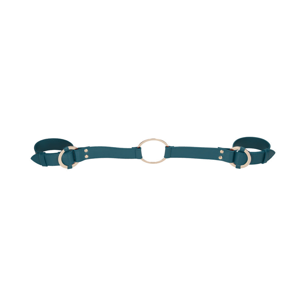 Ouch! Halo Ringed Handcuffs With Connector Green
