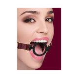 Ouch! Halo Adjustable Silicone Ring Gag Burgundy