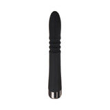 Evolved Rapid Rabbit Rechargeable Thrusting Silicone Vibrator Black