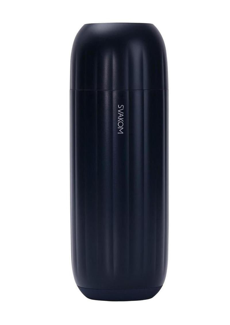 Svakom Sam Neo 2 App Control Masturbator Blue features a sleek design with textured surface for enhanced pleasure.