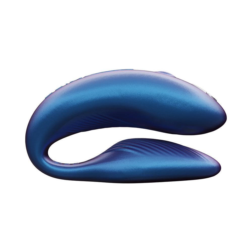 We-Vibe Chorus Couples Massager Cosmic Blue, a sleek couples vibrator designed for mutual pleasure.