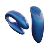 We-Vibe Chorus Couples Massager Cosmic Blue design showcasing body-safe silicone and adjustable fit for couples.