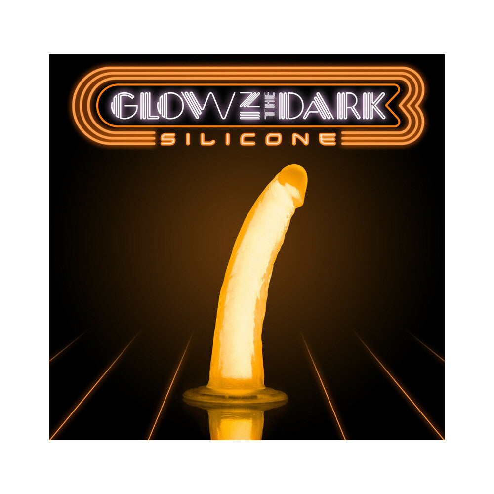 Blush Neo Elite Glow in the Dark Viper 7 inches Dual-Density Dildo Neon Orange