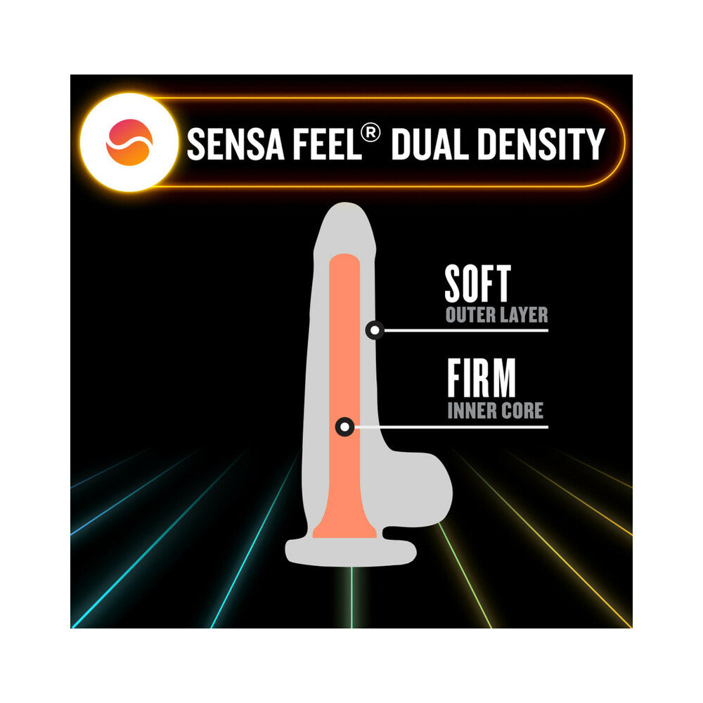 Blush Neo Elite Glow in the Dark Viper 7 inches Dual-Density Dildo Neon Orange
