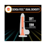 Blush Neo Elite Glow in the Dark Viper 7 inches Dual-Density Dildo Neon Orange